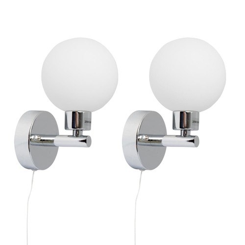 Pair modern chrome - chrome, ip44