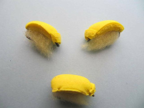 Barbed yellow corn foam - barbed,