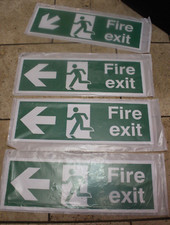 4 x Fire escape signs 45cm x