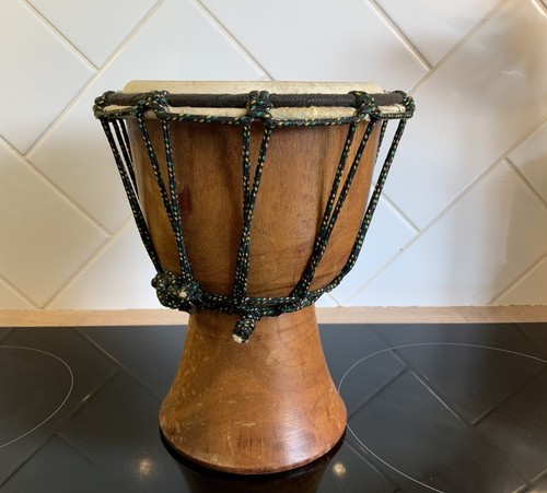 Wooden rope tuned djembe hand - wooden,