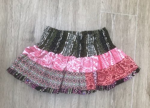 Boho patchwork tiered ruffle - boho,