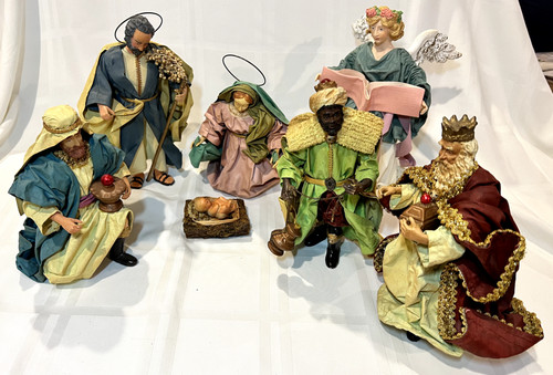Vintage italian nativity - vintage,