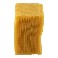 Pack of 30 Natural Beeswax Sheets for Candle Making and Beehive Foundations
