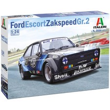 Italeri 1/24 Ford Escort Zakspeed Gr2 Road Racing Car Model Kit 3664 Scale 1:24