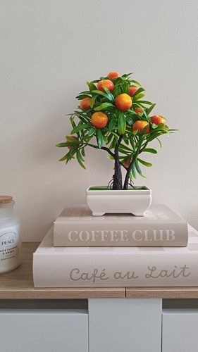 Artificial orange apple tree - artificial,
