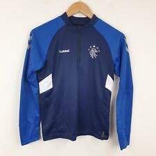 Glasgow Rangers Tracksuit Top Youth Medium 12 Years Blue Track Jacket Hummel RFC