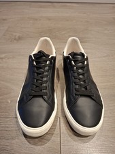 Men’s Black Leather Trainers
