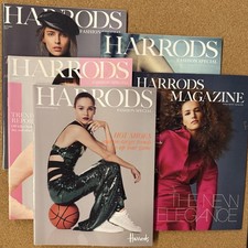 HARRODS Magazine X5 UK Magazine 2015 2016 2017 2019 Vintage British Fashion