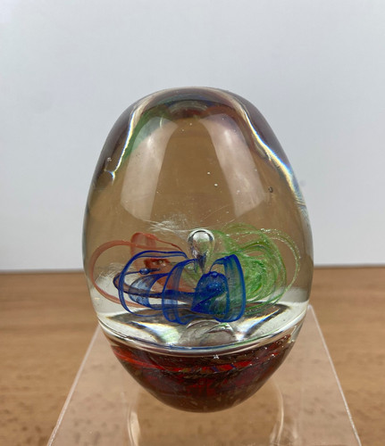 Studio glass paperweight - studio,