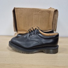 Solovair Vintage 1462 Black Smooth Leather England Oxford Wide Fit Shoes Uk 7