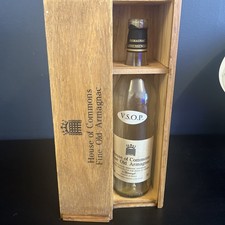 House Of commons  VSOP Fine Old Armagnac Case And Bottle (Empty) Preowned 