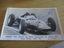 Graham Hill Motor Racing Formula One World Champion Signed Photo