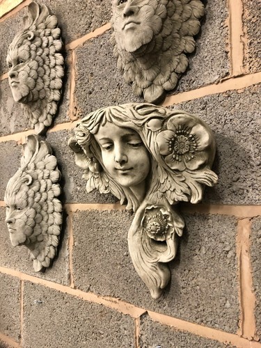 Large art nouveau lady - lady, wall