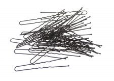 Hairdresser Stylist Black Waved 70mm Bobby Kirby Pins Hair Grips