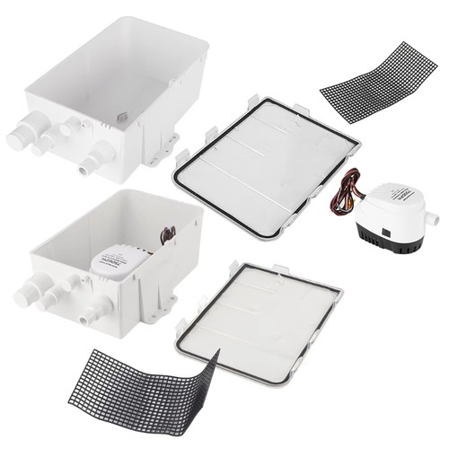 Submerged shower drain - shower, pump