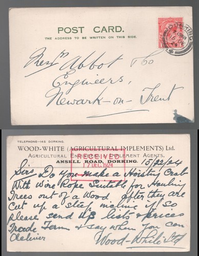 1924 kgv wood white - 1924,