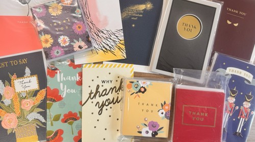 100 assorted thank you - thank,