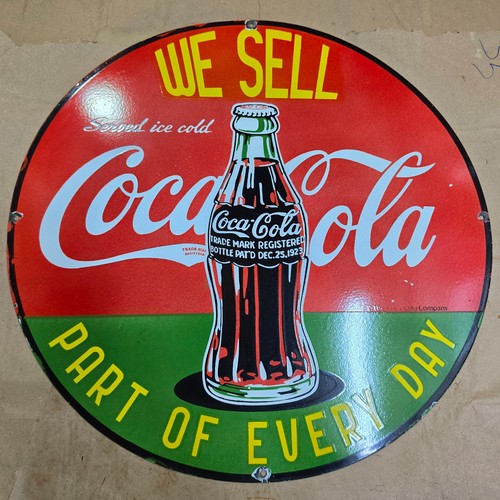 Coca cola porcelain enamel - coca-cola,