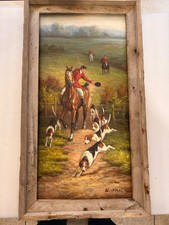 English Fox Hunt Oil Painting