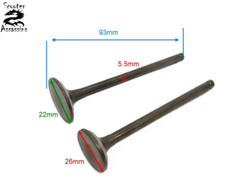 Inlet + Exhaust VALVES For SUZUKI GN250 DR250S GZ250 DR250S, UK STOCK