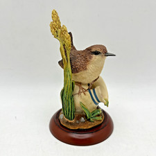 Border fine arts Studio Wren on pot, A8778 Enesco 2008 mint in box