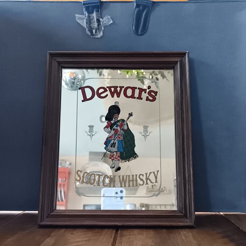 Dewars scotch whisky mirror - whisky,