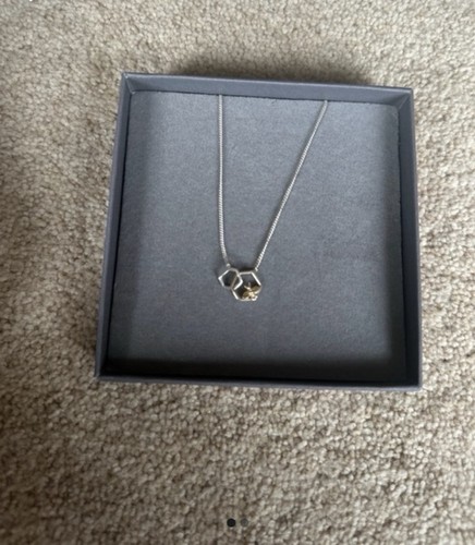 Silver tone crystal - hi-ho,