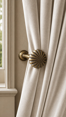 Antique brass curtain - antique,