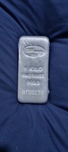 1kg silver bullion - 1kg,