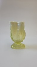 Antique Pressed Vaseline Glass