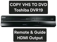 Toshiba DVR19 VHS DVD Recorder
