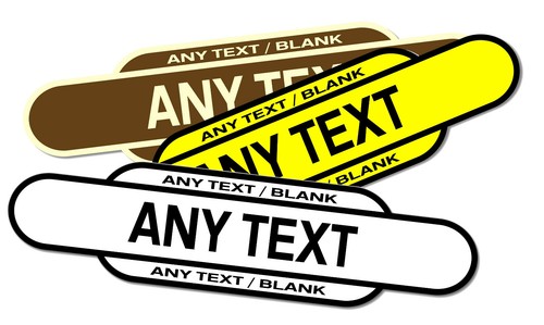 Personalised aluminium metal - personalised,