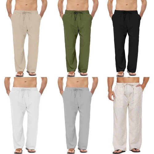 Mens linen trousers - mens,