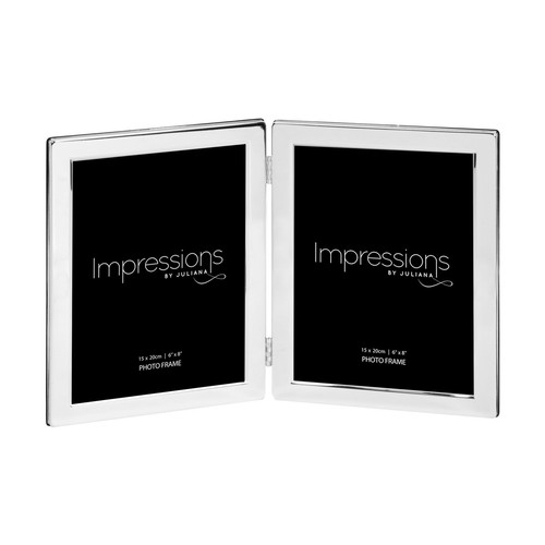 Silverplated double photo - silverplated,
