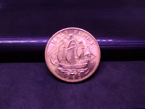 1965 half penny - 1965, with