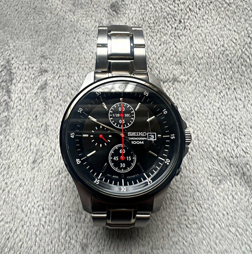 Seiko chronograph quartz black - seiko,