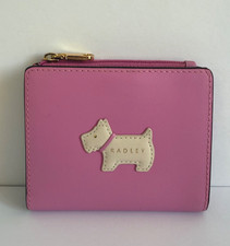 Radley Respects Pink Leather Small Purse BNWT With Dust Bag