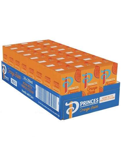 Princes orange juice - juice, from