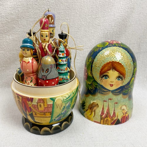 Vtg russian ornament - vtg., set