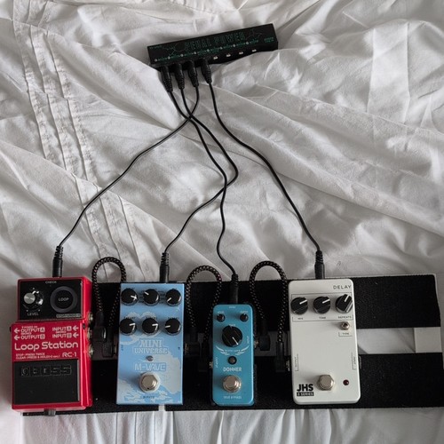 Guitar pedal board with boss - guitar,