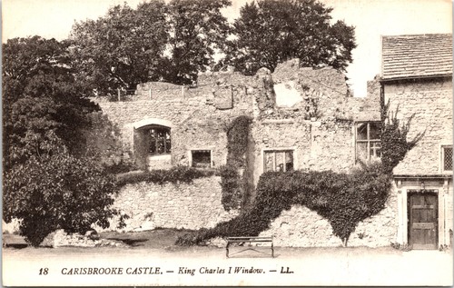 Carisbrooke castle ruins isle - carisbrooke,