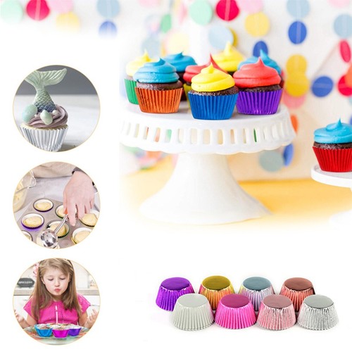 100pcs foil cupcake metallic - foil,