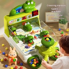 Cartoon Crocodile Pinball Table Game Toy Shooting Machine Target Light Music