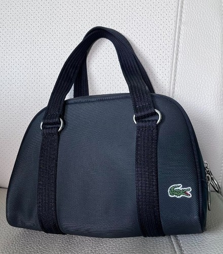 Lacoste black pvc tote - black,