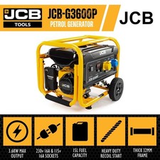 NEW- JCB Petrol Site Generator