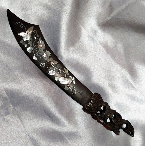 Antique ebony treen wooden - ebony,