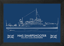HMS SHARPSHOOTER Framed Wall