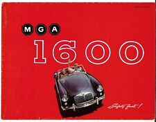 MG MGA 1600 Roadster & Coupe 1959-61 UK Market Sales Brochure