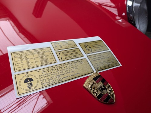 Sticker engine compartment for