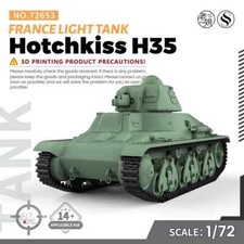 SSMODEL SS72653 1/72 25mm Military Model Kit France Hotchkiss H35 Light Tank
